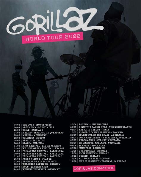 gorillaz tour 2022 los angeles